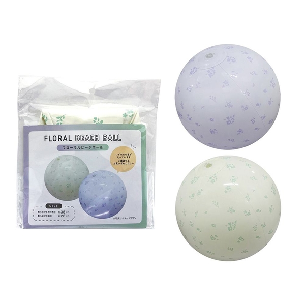 フローラルビーチボール1個