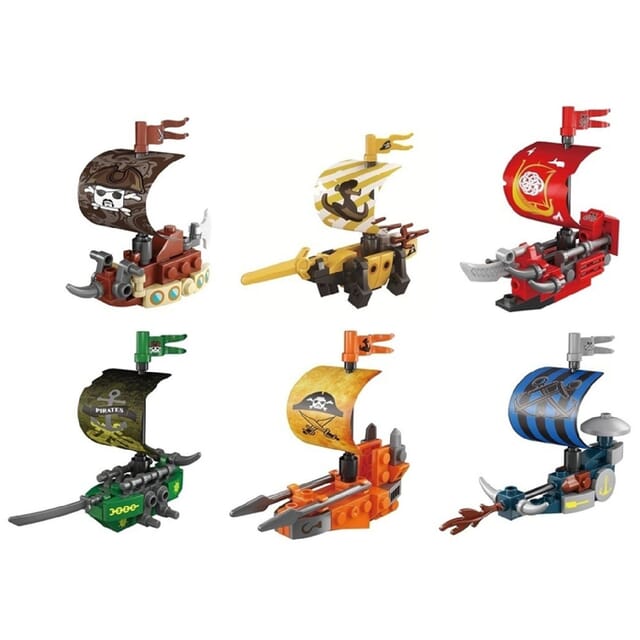 ポケットブロック　七つの海の海賊船1組の商品画像2枚目