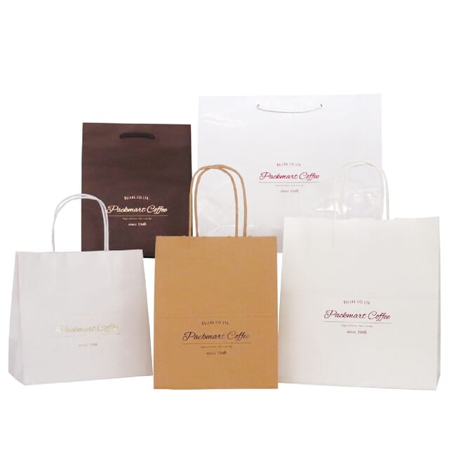 紙袋カラークラフト(ワインレッド)の商品画像2枚目