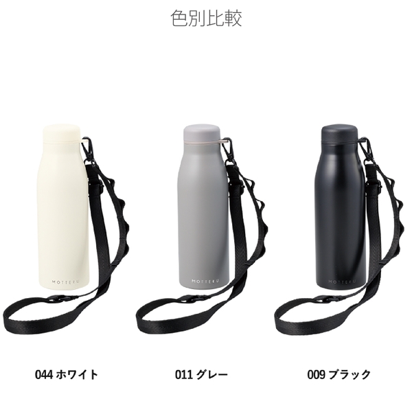 MOTTERU　ショルダーサーモステンレスボトルPLUS：ホワイトの商品画像9枚目