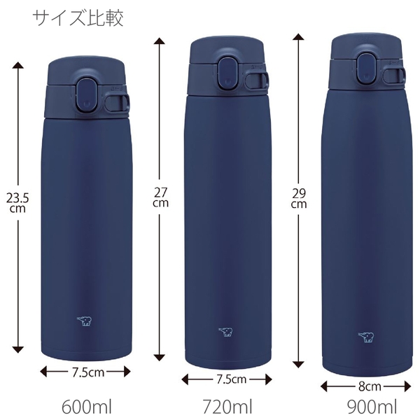 象印　ステンレスマグ　ワンタッチ　600ml：色選べますの商品画像10枚目