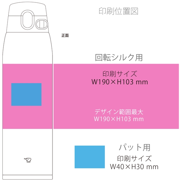 象印　ステンレスマグ　ワンタッチ　950ml：色選べますの商品画像3枚目