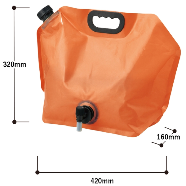 目盛り付ウォータージャグ8L：ブラックの商品画像8枚目