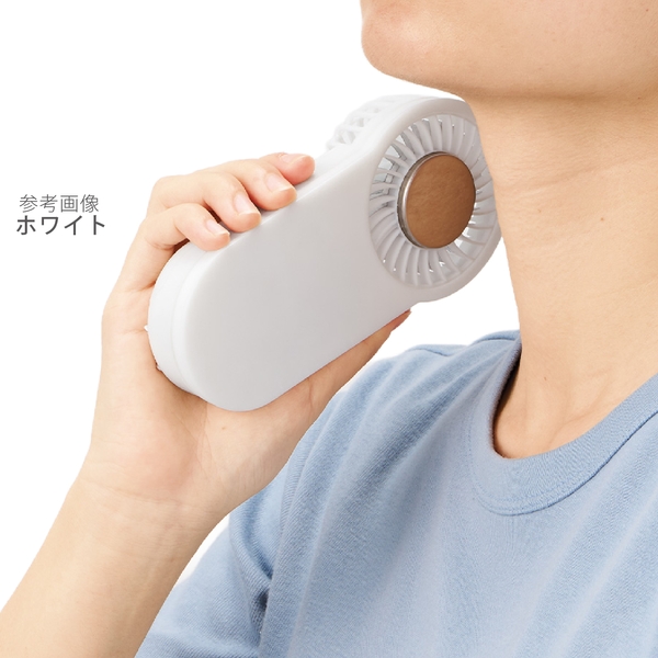全面印刷できる冷却プレートUSBハンディファン：チャコールブラックの商品画像5枚目
