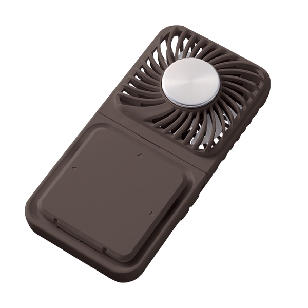 スマホスタンド付冷却プレートUSBファン：チャコールブラックの商品画像11枚目
