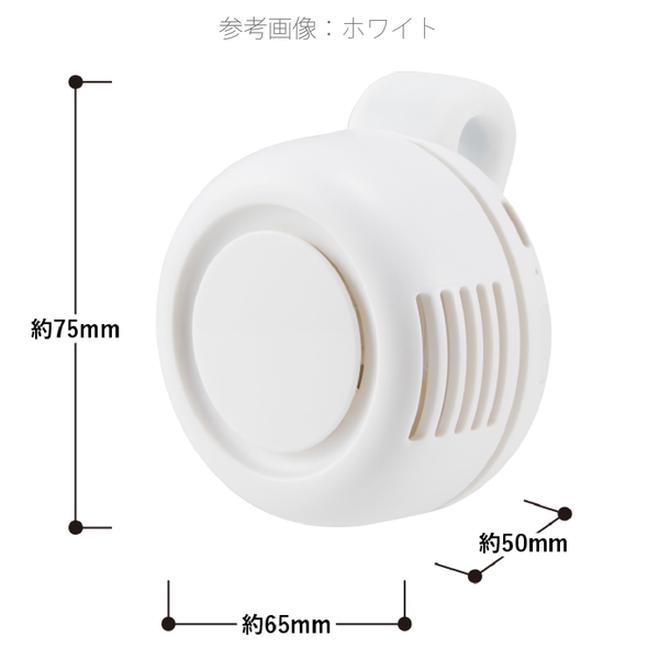 360度回転クリップファン：チャコールブラックの商品画像5枚目