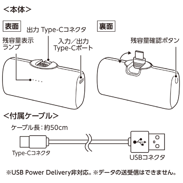 シンプルダイレクトモバイルチャージャー4000：ホワイトの商品画像11枚目
