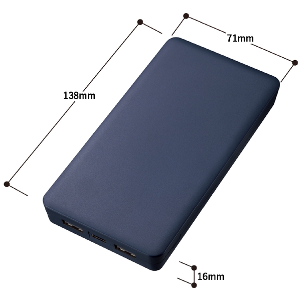 全面印刷できるモバイルチャージャー10000　スクエア：ブラックの商品画像6枚目