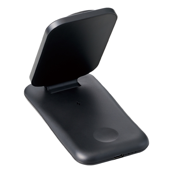 3in1スタンドワイヤレス充電器：ブラックの商品画像9枚目