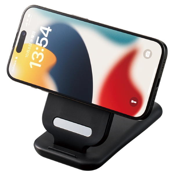 3in1スタンドワイヤレス充電器：ブラックの商品画像10枚目