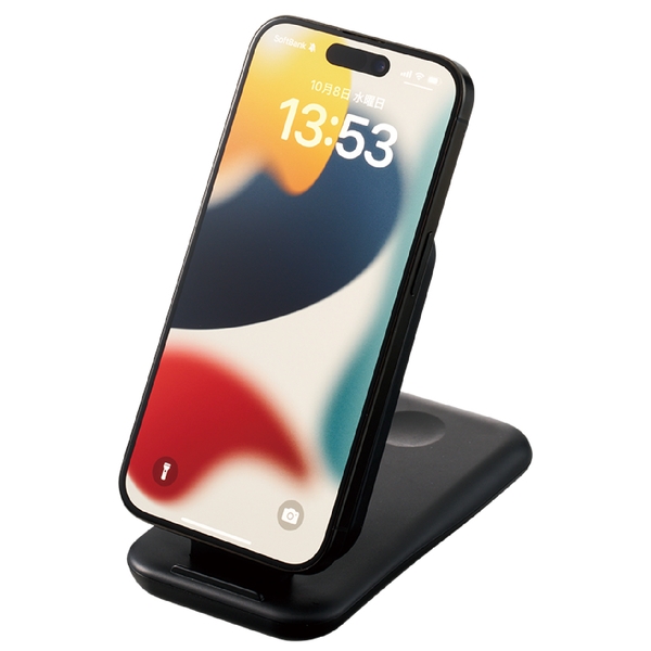 3in1スタンドワイヤレス充電器：ブラックの商品画像11枚目