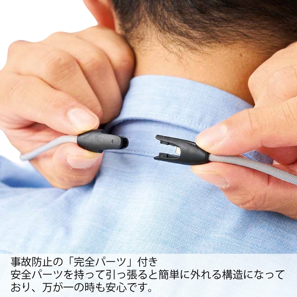 リール付IDカードホルダー：ブラックの商品画像4枚目