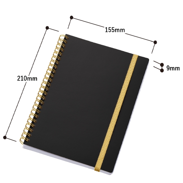 ゴールドリングA5ノート：オフホワイトの商品画像6枚目