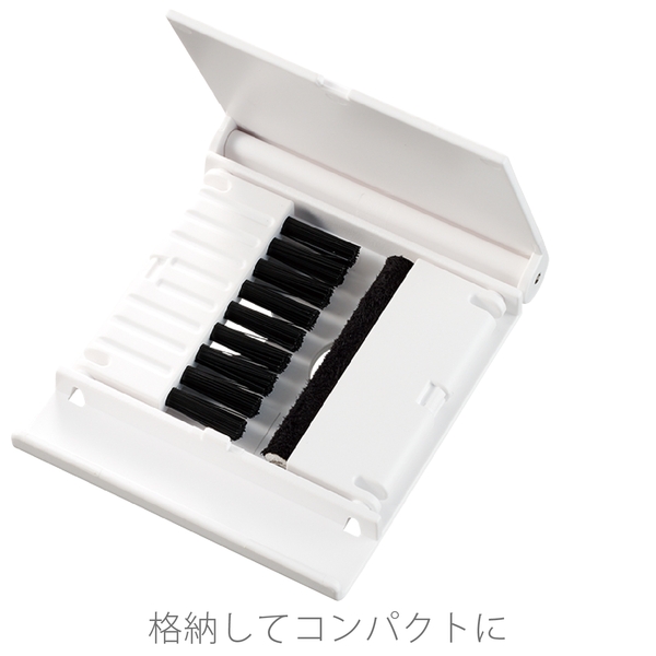 スマホスタンドにもなるPC2WAYクリーナー：ホワイトの商品画像7枚目