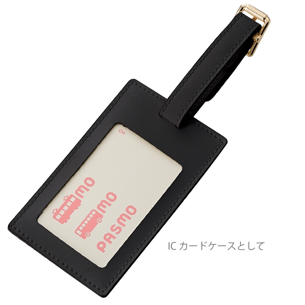 全面印刷できる合皮ラゲッジタグ：ブラックの商品画像8枚目