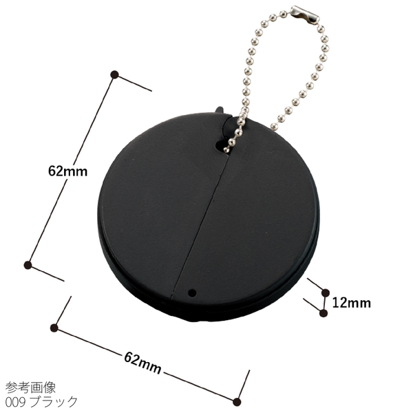 チャームラウンドバッグハンガー：ブラックの商品画像6枚目