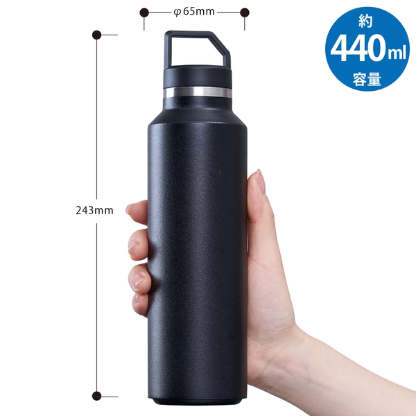 Zalattoサーモハンドルスリムボトル　ver.2：ブラックの商品画像6枚目