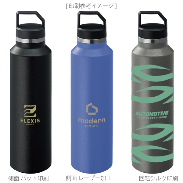 Zalattoサーモハンドルスリムボトル　ver.2：ダークシルバーの商品画像2枚目
