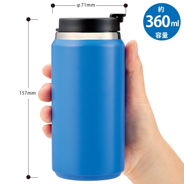 Zalattoサーモストレートタンブラー　ver.2：ダークシルバーの商品画像6枚目