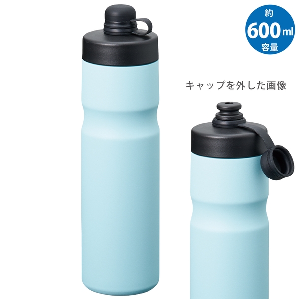 ステンレスサーモスポーツボトル600ml：ライトブルーの商品画像7枚目