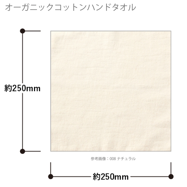 オーガニックコットン　ハンドタオル：ナチュラルの商品画像10枚目