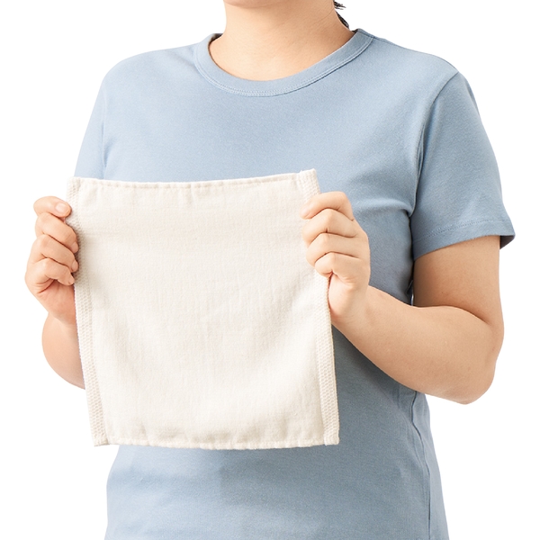 オーガニックコットン　ハンドタオル：ホワイトの商品画像9枚目