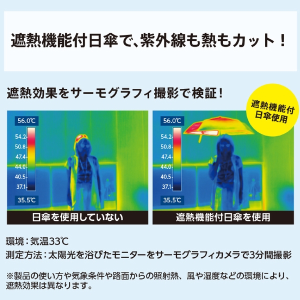 自動開閉遮熱遮光折りたたみ傘：スモークブルーの商品画像4枚目