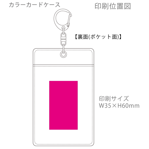 カラーカードケース：レッドの商品画像3枚目