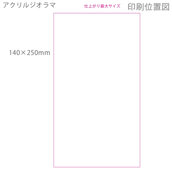 アクリルジオラマ140×250mm：クリアの商品画像3枚目