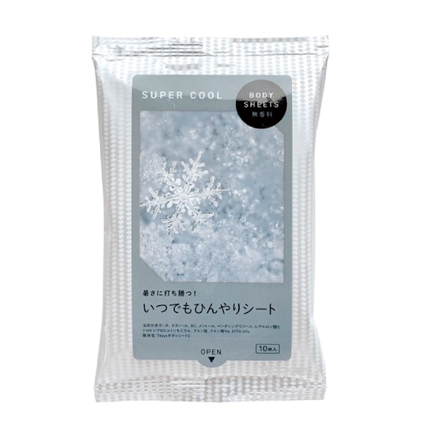 ボディシートSUPER　COOL10枚入