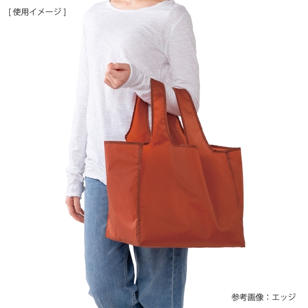 eTONE　ポーチ付きマチ広バッグ(エンジ)の商品画像4枚目