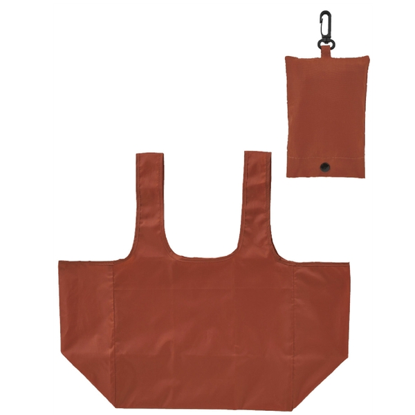 eTONE　ポーチ付きマチ広バッグ(エンジ)の商品画像5枚目