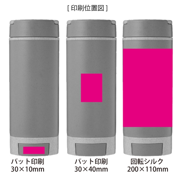 スマホスタンド付きバンブーボトル400ml(ブルー)の商品画像3枚目