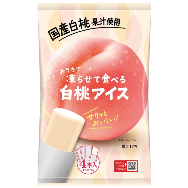 凍らせて食べる白桃アイスの商品画像2枚目