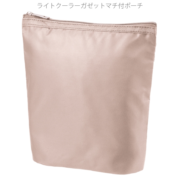 ライトクーラーガゼットマチ付ポーチ：グレージュの商品画像9枚目