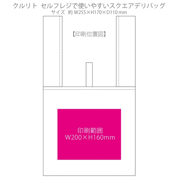 クルリト　セルフレジで使いやすいスクエアデリバッグ：ミントブルーの商品画像3枚目