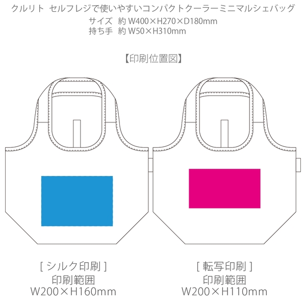 クルリト　セルフレジで使いやすいコンパクトクーラーミニマルシェバッグ：ミントブルーの商品画像3枚目