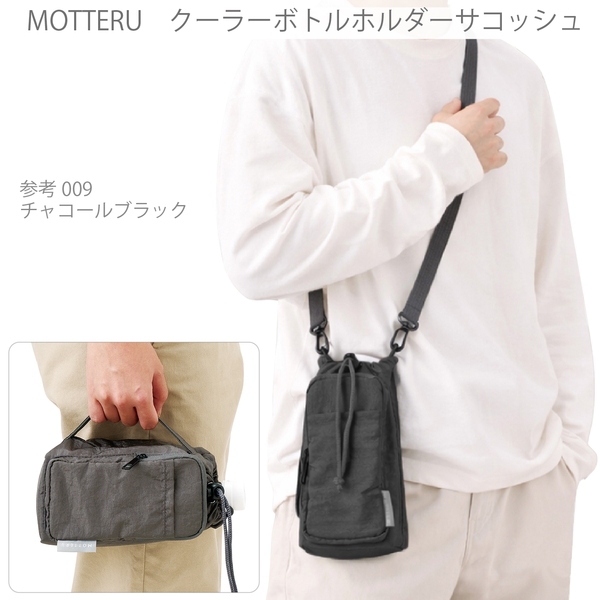 MOTTERU　クーラーボトルホルダーサコッシュ：ライトブルーの商品画像9枚目