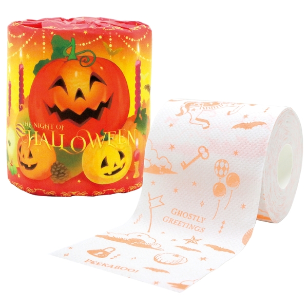 2026ハロウィントイレットプリントロールダブル(27.5m)