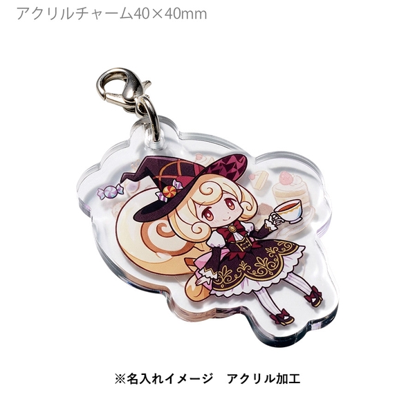 アクリルチャーム40×40mm：クリア 【加工必須】