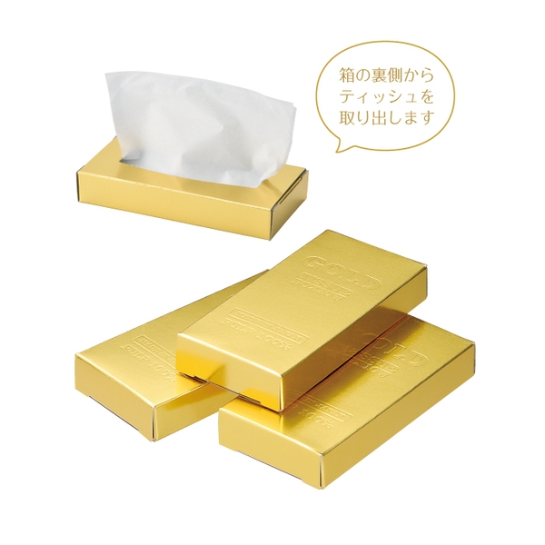 ミニミニゴールドBOXティッシュ10W 【贈答向け】