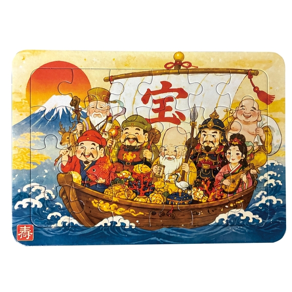 七福神A6パズル　1枚 【2027年 未年 正月 干支 招福 開運 迎春】
