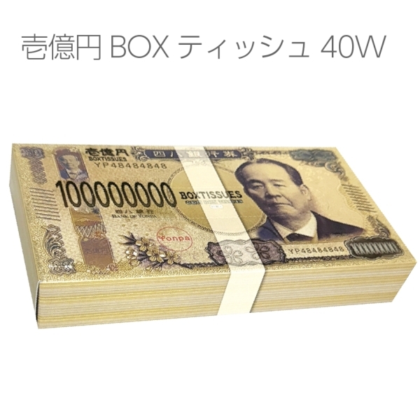 壱億円BOXティッシュ40W
