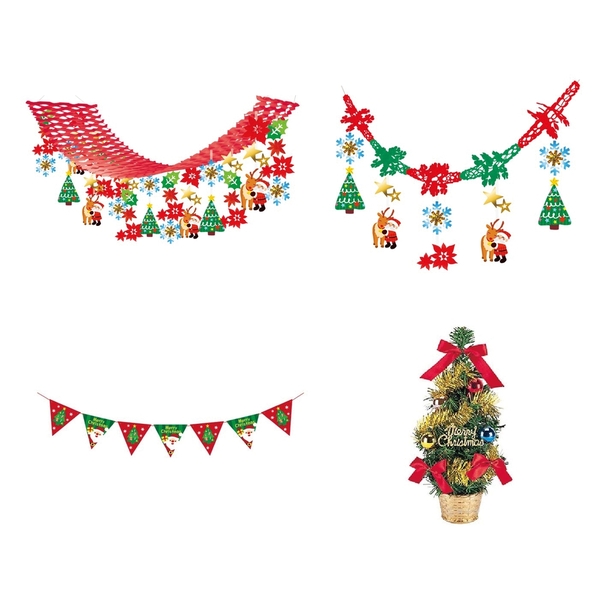 クリスマス装飾4点セット 【Christmas　Xmas】